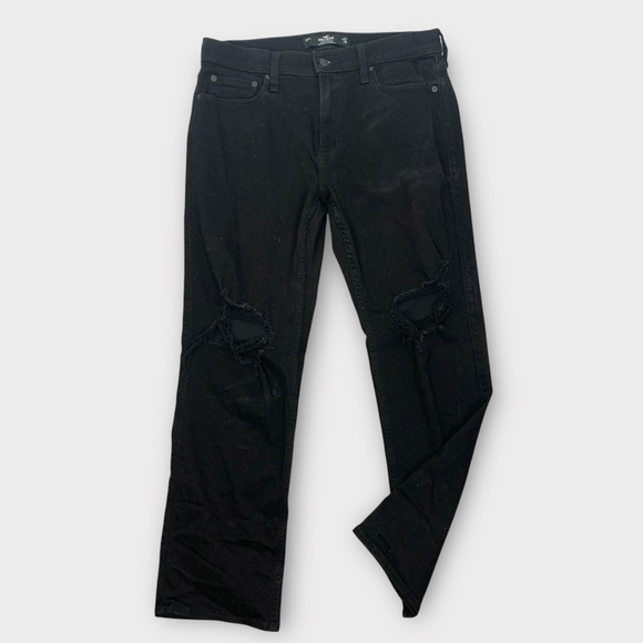Hollister Black Distressed Vintage Straight Jeans - Picture 2 of 7